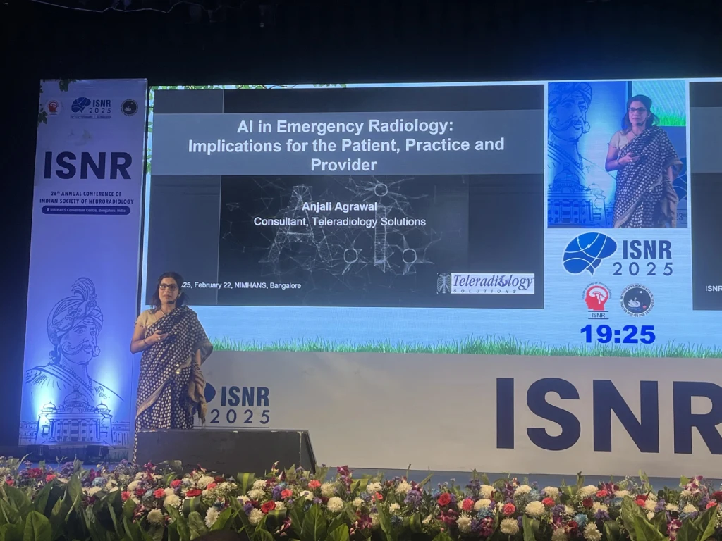 Dr. Anjali Agrawal speaking at ISNR 2025,